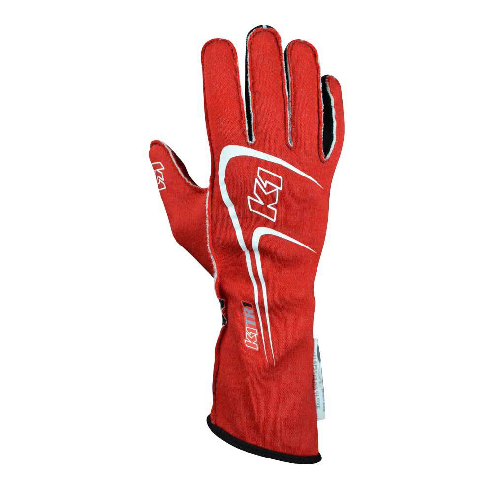 [K1R23-TR1-R-2XS] K1 Racegear - Glove Track 1 Red XX-Small Youth