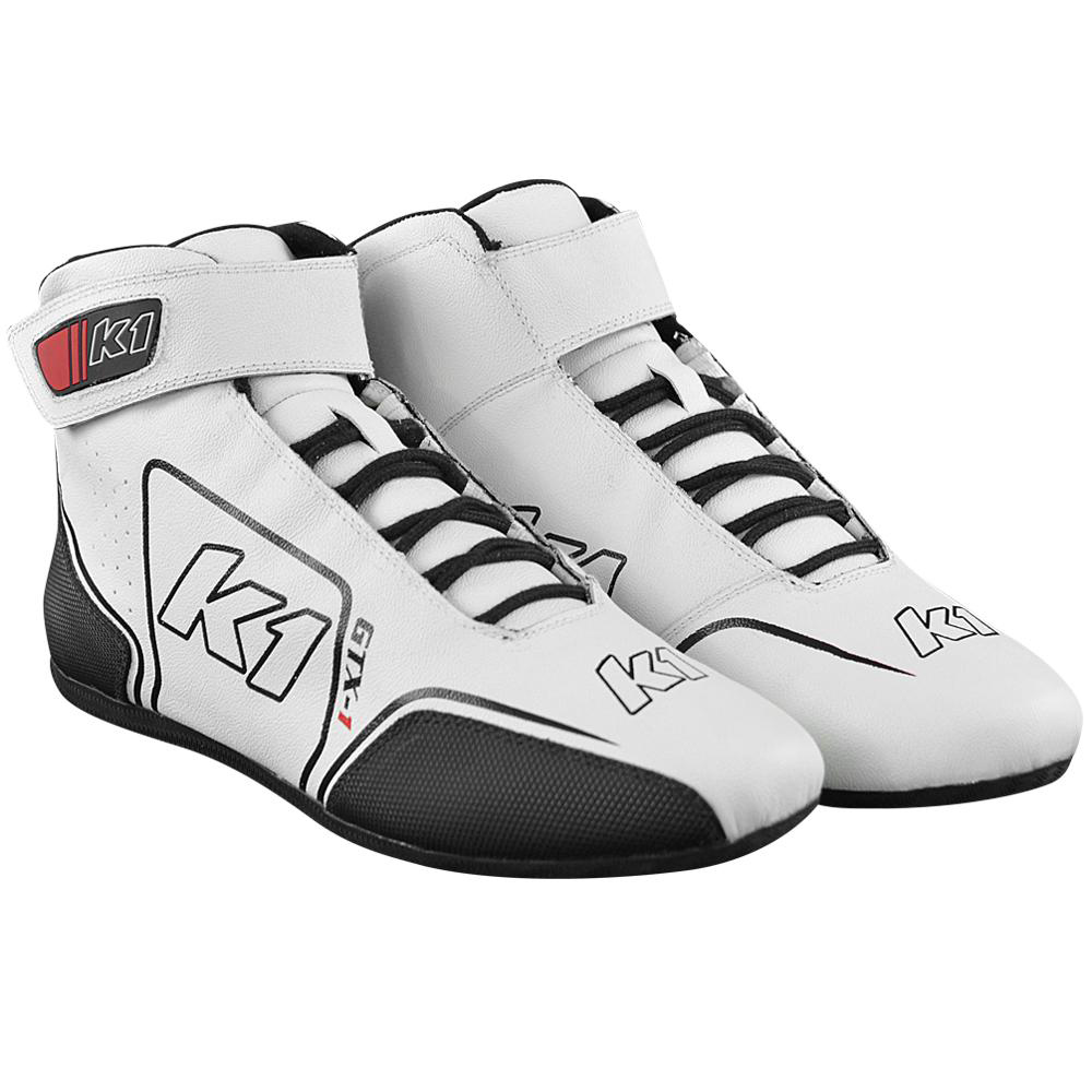 [K1R24-GTX-W-14] K1 Racegear - Shoe Gtx-1 White / Black Size 14