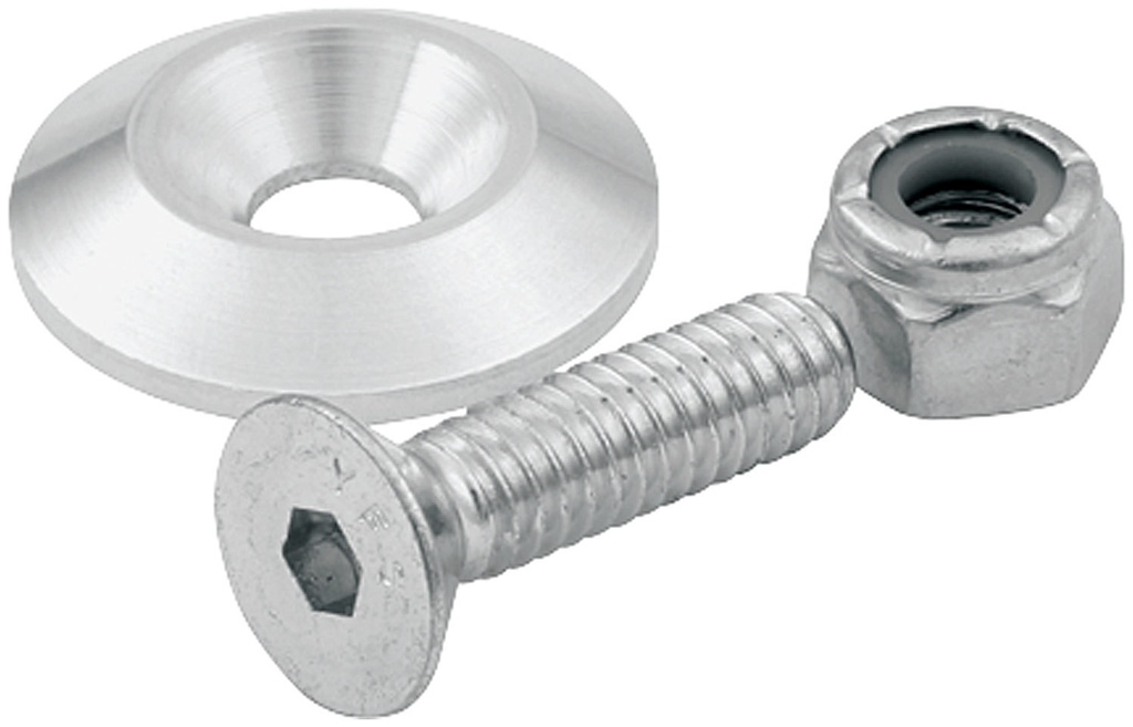 [ALL18634] Allstar Performance - Countersunk Bolts 1/4in w/1.25in Washer 10pk