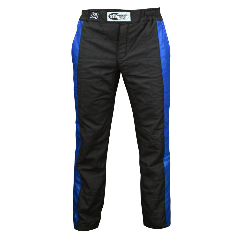 [K1R22-SPT-NB-3XL] K1 Racegear - Pant Sportsman Black / Blue 3X-Large